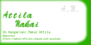 attila makai business card